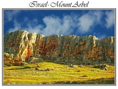 Israel Poster Mount Arbel