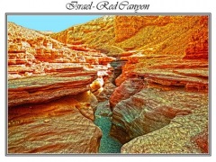 Israel Poster Red Canyon