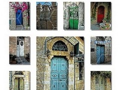 Jerusalem Doorways Poster