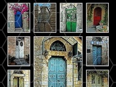 Jerusalem Doorways Poster