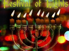 Jewish Holidays Festival Of Lights Poster