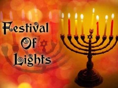 Jewish Holidays Festival Of Lights Poster