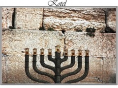 Kotel, The Western Wall, Wailing Wall, Menorah Poster